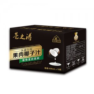 苍之涛头道生榨果肉椰子汁饮品椰汁饮料植物蛋白饮料500mlx15瓶
