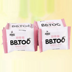 抱抱兔散称抱草莓夹心饼干1X5Kg件