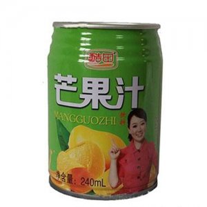 酷田芒果汁240ml