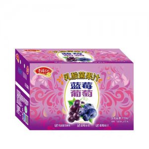 奇福记蓝莓葡萄乳酸菌果汁箱装
