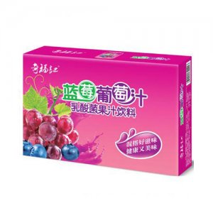 奇福记饮品蓝莓葡萄乳酸菌果汁箱装
