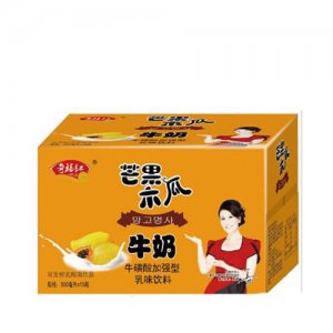 奇福记饮品芒果木瓜牛奶牛磺酸加强型乳味饮料