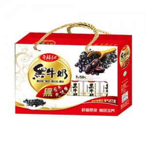 奇福记饮品黑牛奶开窗礼盒