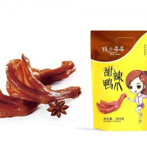 钱哆哆甜辣鸭爪368g