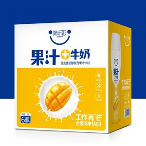 简乐派芒果牛奶复合果汁饮料1.25Lx6瓶