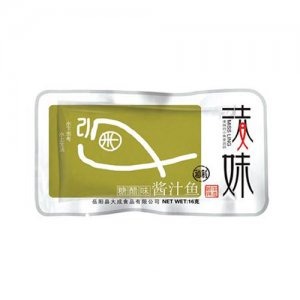 凌妹休闲食品糖醋味酱汁鱼16g