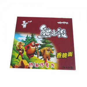 白豫熊出没香脆面1×48包（奶油巧克力味）