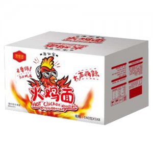 洛必客火鸡面倍辣鸡肉味拌面箱装140gx40包