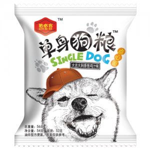 洛必客单身狗粮点心面大吉大利香葱鸡汁味56g