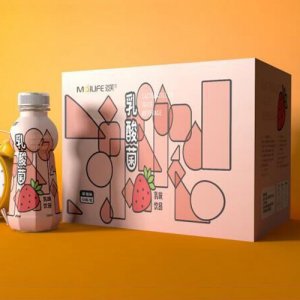 MalLIFE迈芙乳酸菌乳味饮品草莓味338mlx12瓶