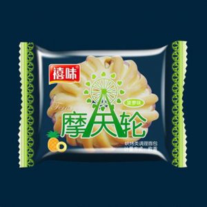 龙海禧味香德利摩天轮菠萝味面包袋装