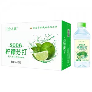 三分天地柠檬苏打饮料350mlx24