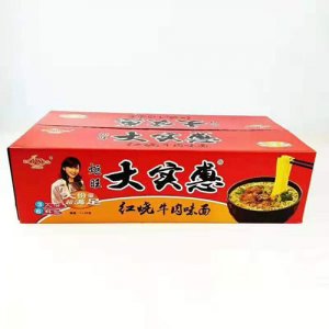 炬旺大實(shí)惠紅燒牛肉味面箱裝