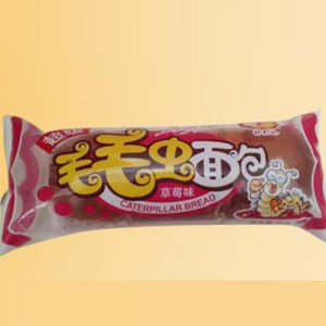 好兄妹毛毛虫面包草莓味90g