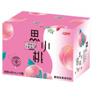 心动力思小桃蜜桃味果味饮料简箱装