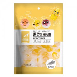 可可隆爆浆果味软糖玉米味95g