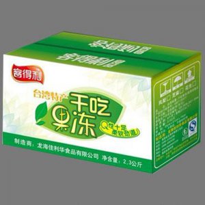 福建龙海客得利干吃果冻纸箱装