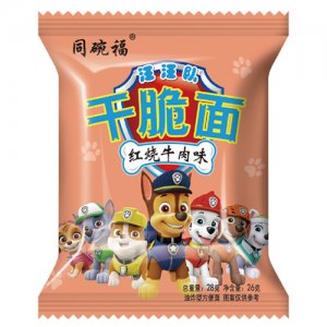 同碗福汪汪队干脆面红烧牛肉味28g
