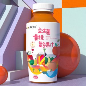 MalLIFE迈芙益生菌黄桃复合果汁饮480ml