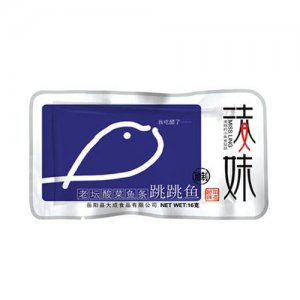 凌妹休闲食品老坛酸菜跳跳鱼16g