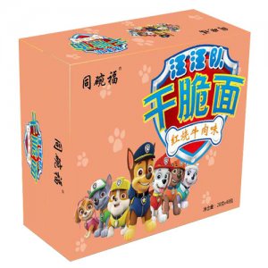 同碗福汪汪队干脆面红烧牛肉味28gx48包