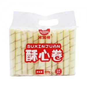 猪猪棒酥心卷蛋卷原味320g休闲食品