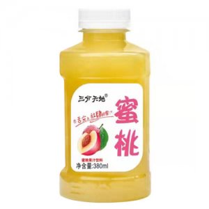 三分天地蜜桃果汁饮料380ml