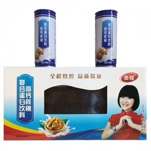 贵程高钙核桃复合蛋白饮料开窗礼盒装