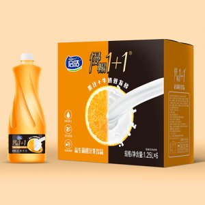 启活慢畅1+1益生菌橙汁乳饮品