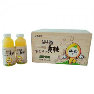 三稞菓仔益生菌黄桃复合果汁饮料500mlx15瓶