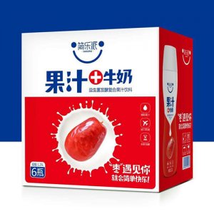 简乐派红枣牛奶复合果汁饮料1.25Lx6瓶