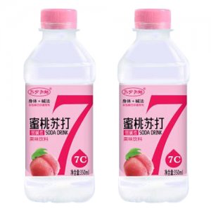 三分天地蜜桃苏打果味饮料350ml