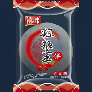 龙海禧味粗粮王红豆味饼