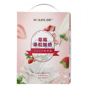 MalLIFE迈芙草莓果粒酸奶饮品礼盒装