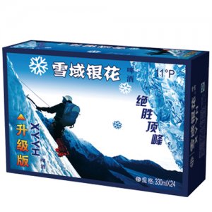 雪域银花11度330ml绝胜顶峰啤酒箱装330mlX24