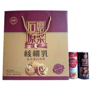 贵程石磨原浆核桃乳复合蛋白饮料礼盒装