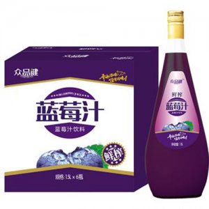 源健鲜榨蓝莓汁1.5L×6瓶