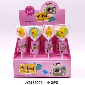 吉优菓小黄鸭照片糖水果味18gx24支