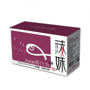 凌妹休闲食品牛肉味酱汁鱼16g×20包