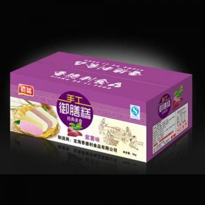 龙海禧味手工御膳糕紫薯味纸箱装