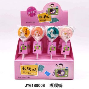 吉优菓嘎嘎鸭照片糖水果味18gx24支