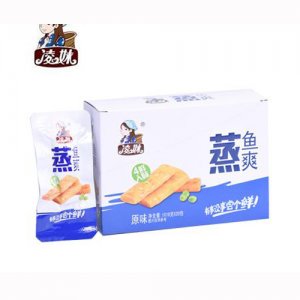 凌妹休闲食品 蒸鱼爽原味 20包箱装