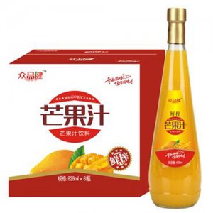 源健鲜榨芒果汁828ml×8瓶
