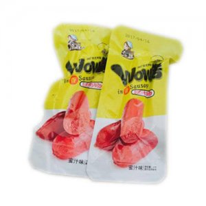 凌妹休闲食品wow烤台式烤肉肠蜜汁味22g