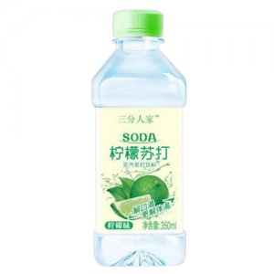 三分人家柠檬苏打水饮料350ml