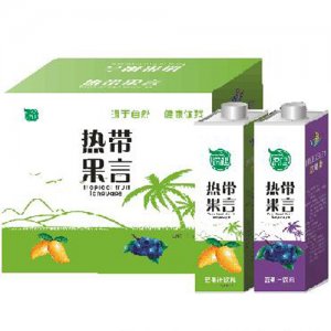 源健热带果言果汁饮料1L×8