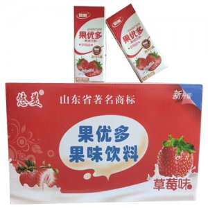 悠美果优多果味饮料草莓味礼盒装