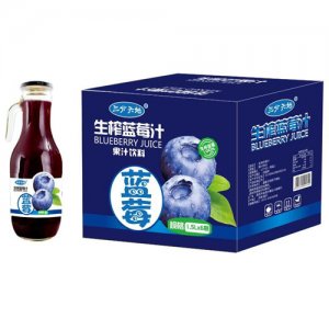 三分天地生榨蓝莓汁饮料1.5Lx6瓶