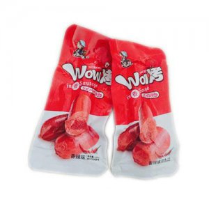 凌妹休闲食品wow烤台式烤肉肠香辣味22g