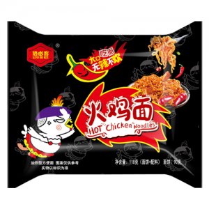 洛必客火鸡面倍辣鸡肉味拌面140g